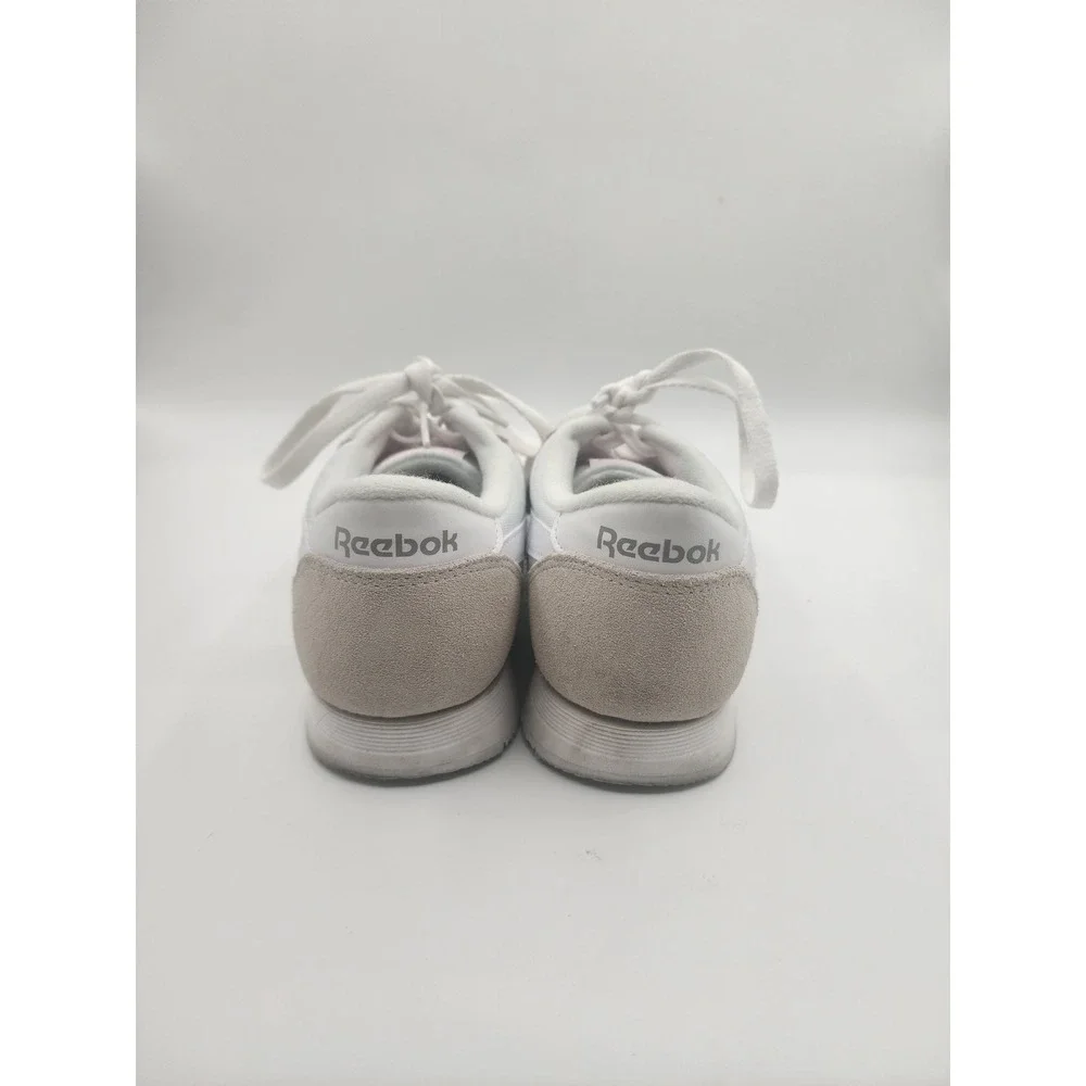 Reebok Classic Nylon White Light Grey Sneakers Size 8.5